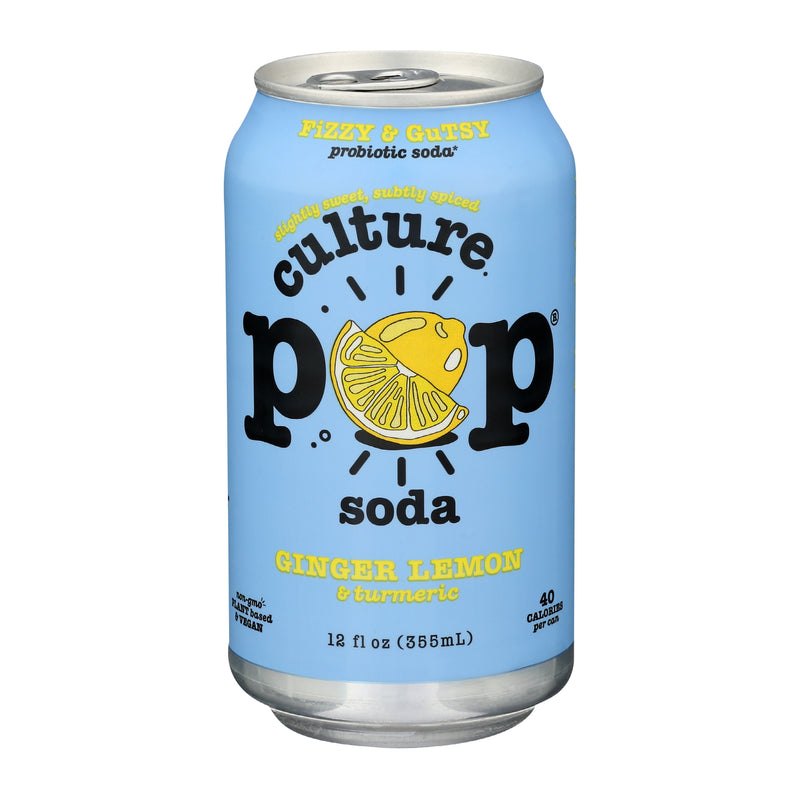 Culture Pop - Probiotic Soda, Ginger Lemon & Turmeric